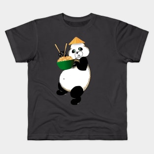 Eating panda Kids T-Shirt